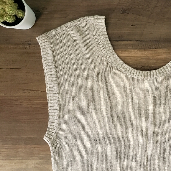 Club Monaco Metal Mesh Sweater Tank - Picture 3 of 11